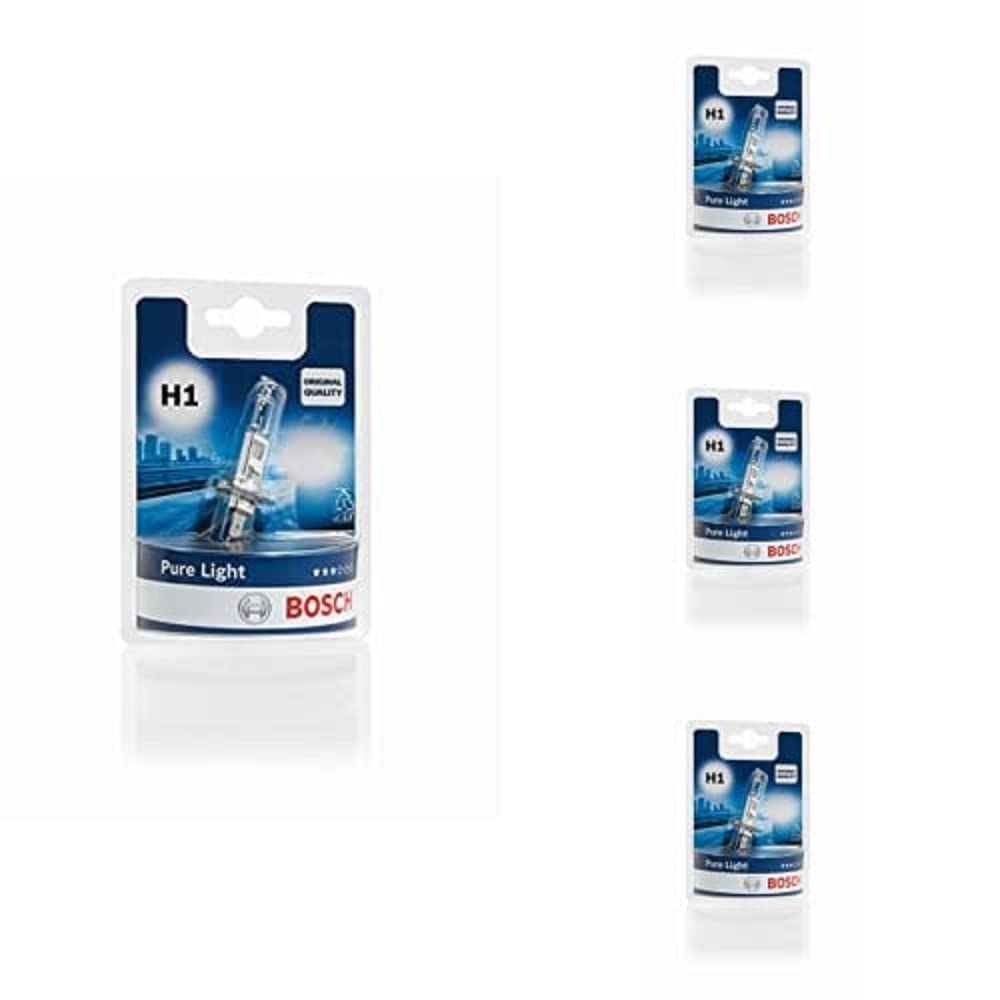 Bosch H1 Pure Light Lampa - 12 V 55 W P14,5s - 1 gab., 4 iepakojumā