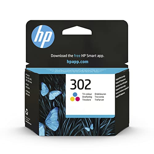 HP 302 krāsu oriģinālā printera kasetne - saderīga ar Deskjet un OfficeJet modeļiem, nodrošina augstas kvalitātes drukāšanu.