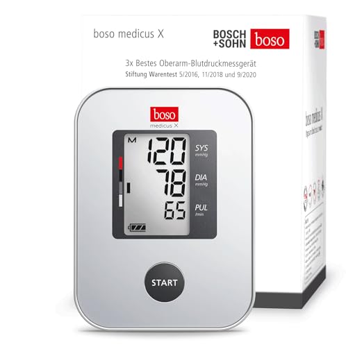 boso medicus X - Augšdelma asinsspiediena mērītājs ar vienas pogas vadību, lielu displeju un aritmijas atpazīšanu.