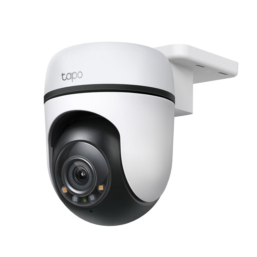TP-Link Tapo C510W Kameras uzraudzība ārpusē, WLAN IP kamera, 360° pagriešana/tilts, 2K izšķirtspēja, pilnkrāsu nakts redzamība, IP65 ūdensizturīga, inteliģenta kustību izsekošana, divvirzienu audio