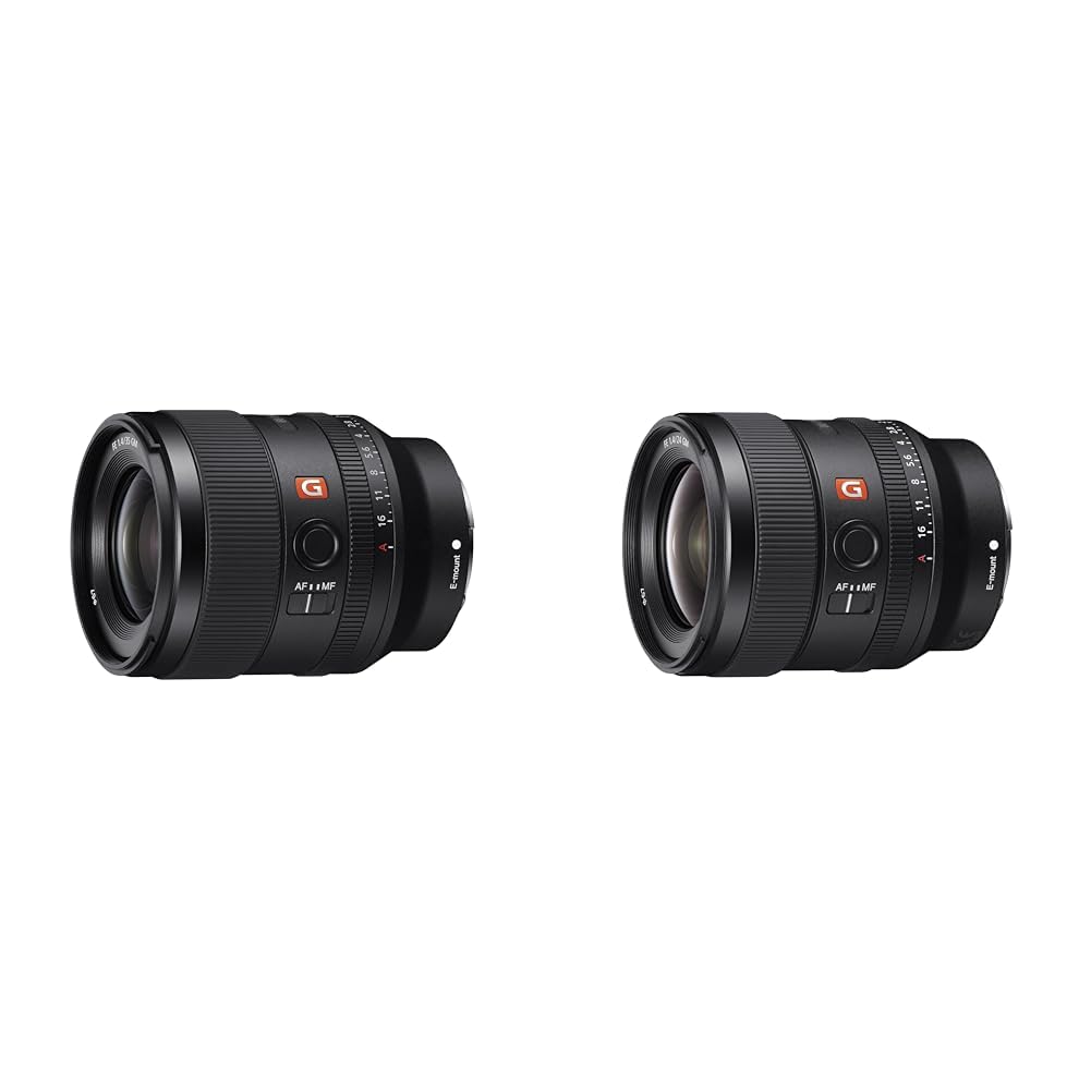 Sony SEL-35F14GM - pilna formāta E-mount objektīvs FE 35mm F1.4 GM (Premium G Master objektīvs), melns & FE 24mm f/1.4 GM | Pilna formāta, platleņķa, premium klase (SEL24F14GM)