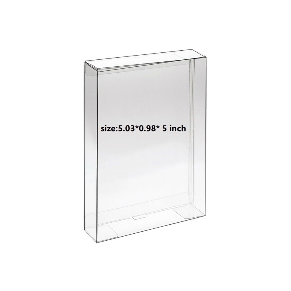 WICAREYO 10pcs Carts Clear CIB Case Sleeve Box Kunststoff Schutzhülle Kompatibel für Gameboy Advance GBA GBC Patronenschutz