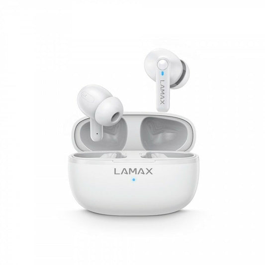 Lamax LXIHMCPS1PNWA Bluetooth austiņas - Wireless, white design, noise-canceling, long battery life.