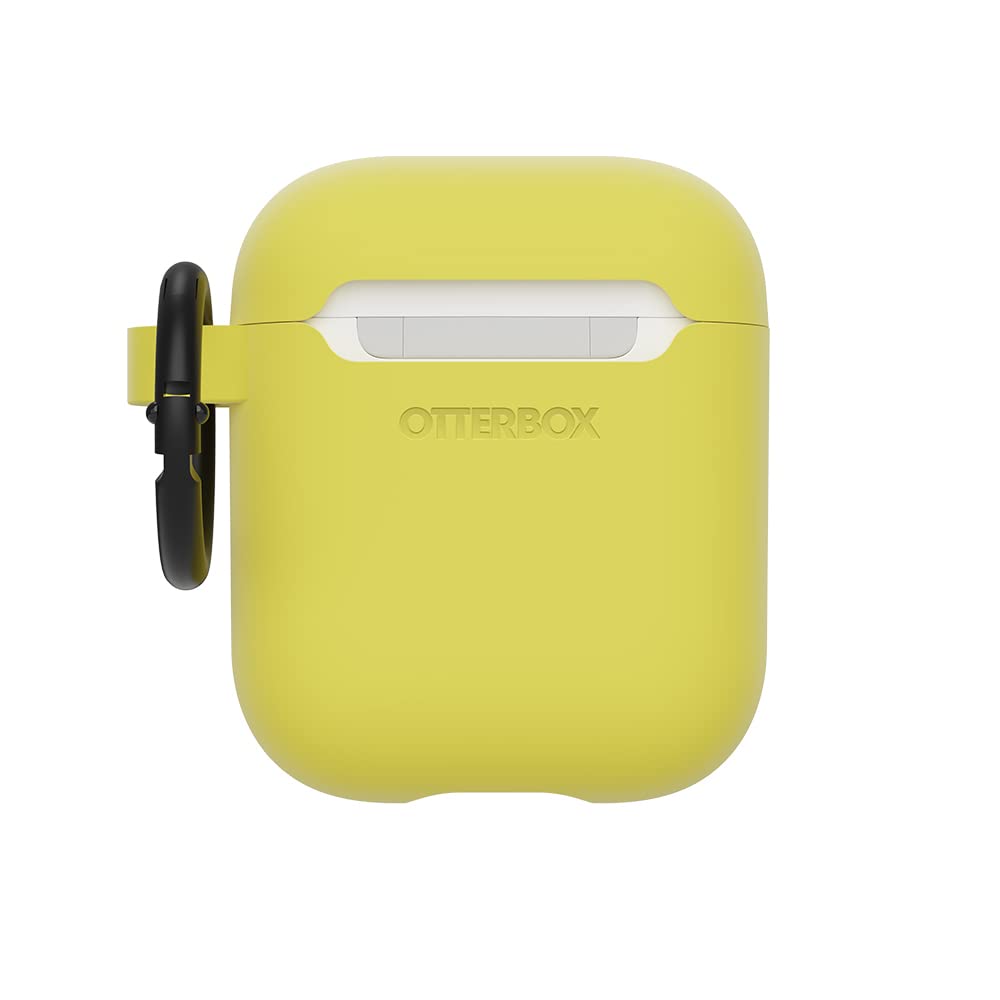 OtterBox Soft Touch austiņu maciņš - triecienizturīgs, plāns, skrāpējumu un nodilumizturīgs, iekļauts karabīne, dzeltens
