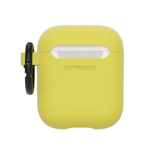 OtterBox Soft Touch austiņu maciņš - triecienizturīgs, plāns, skrāpējumu un nodilumizturīgs, iekļauts karabīne, dzeltens