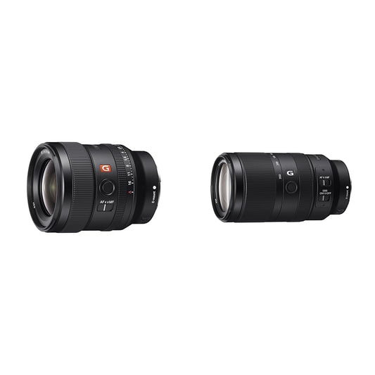 15. Sony FE 24mm f/1.4 GM | Pilna formāta, platleņķa, premium klase (SEL24F14GM) & E 70-350mm f/4.5-6.3 G OSS | APS-C, super telezoom objektīvs (SEL70350G)