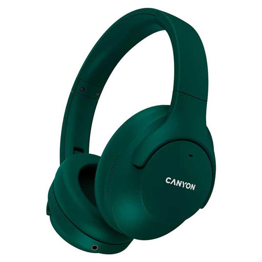 Canyon OnRiff 10 Bluetooth Headphones - On-ear, Active Noise Cancelling, BT5.3, green color