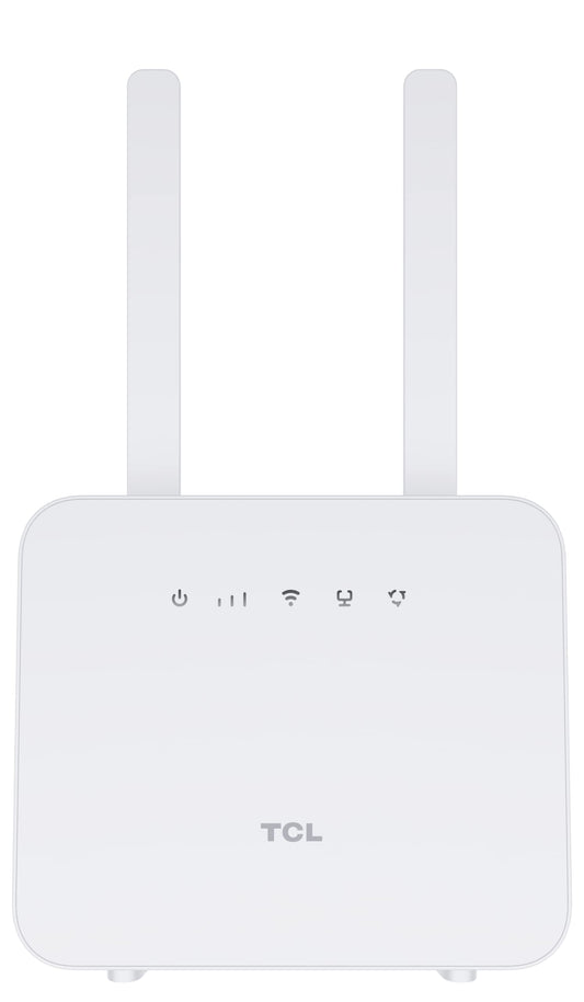 TCL LinkHub HH42CV2 mājas stacijas maršrutētājs 4G, LTE (CAT.4), atbalsts SIM kartei, WiFi, karstais punkts līdz 32 lietotājiem, balts [Itālija]