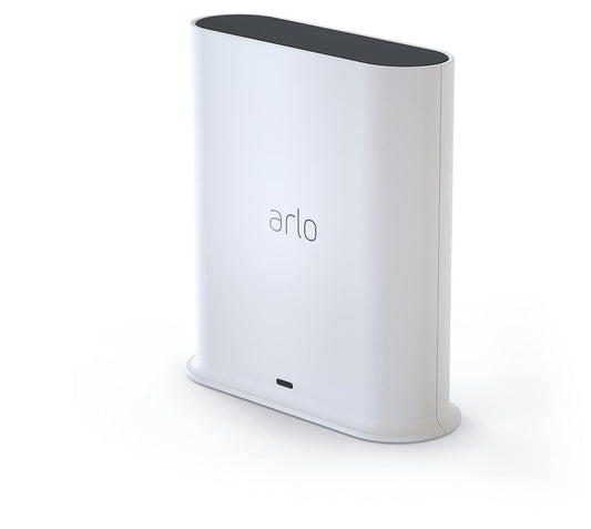 Arlo sertificēts piederums, SmartHub, vietējā atmiņa - Micro-SD karte, WiFi WLAN 2,4 GHz, saderība ar Arlo kamerām un zvaniem, savienojamība ar Apple HomeKit, Ethernet kabelis, balts