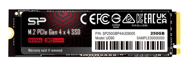 Silicon Power M.2 2280 PCIe 250GB SSD - High-speed storage, compact design, ideal for gaming and data-intensive applications.