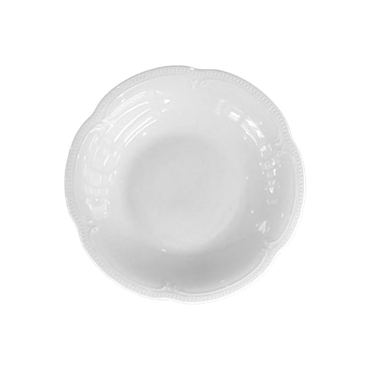 Holst Porzellan SF 023 Deep Plate - 23 cm, Sinfonie white, elegant design, perfect for serving meals.