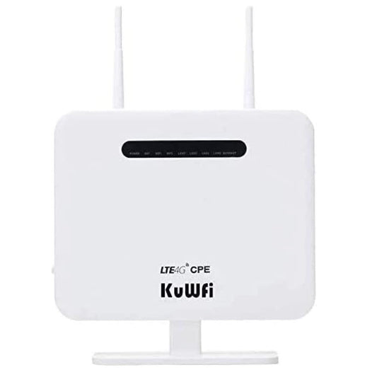 KuWFI 4G LTE Wi-Fi maršrutētājs, bezvadu 4G maršrutētājs, atbloķēts ceļojumu partneris 4G LTE CPE maršrutētājs ar SIM kartes slotu, atbalsta B1/B3/B5/B7/B8/B20 CPE810-EU
