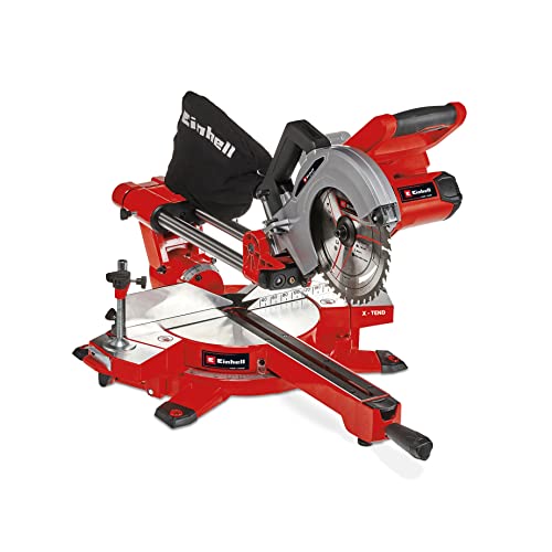 Einhell TE-SM 36/210 Li-Solo - 36V, 65mm cutting depth, 310mm width, 210mm blade, tiltable head, laser guide, battery not included.