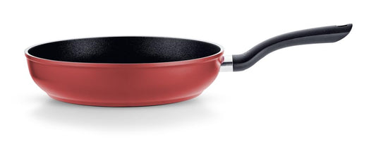 Fissler Cenit Red - Ø 24 cm non-stick aluminum frying pan, high edge, induction compatible.