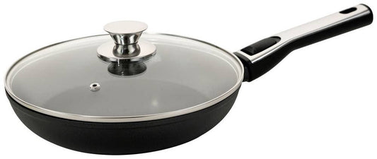 Genius Cerafit Plasma cepamā panna 24cm - keramikas, nelipīgs pārklājums, stikla vāks, noņemams rokturis, indukcijai piemērota.