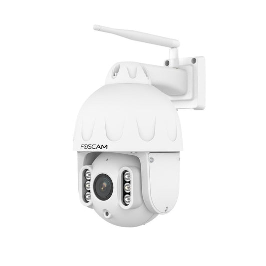 Foscam 8MP Wi-Fi āra PTZ kupola IP kamera ar gaismām un viedu izsekošanu SD8P balta