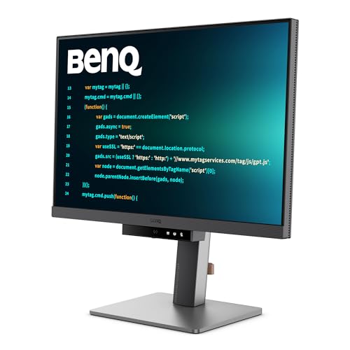 BenQ RD240Q 24.1" WQXGA Monitor - 90W USB-C, ergonomic design, coding mode, 16:10 aspect ratio, eye care technology