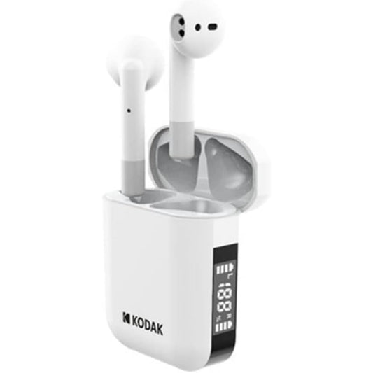 Bvc Kodak Bluetooth austiņas - stereo, brīvroku funkcija, 3,5 stundu akumulatora darbības laiks, baltas.