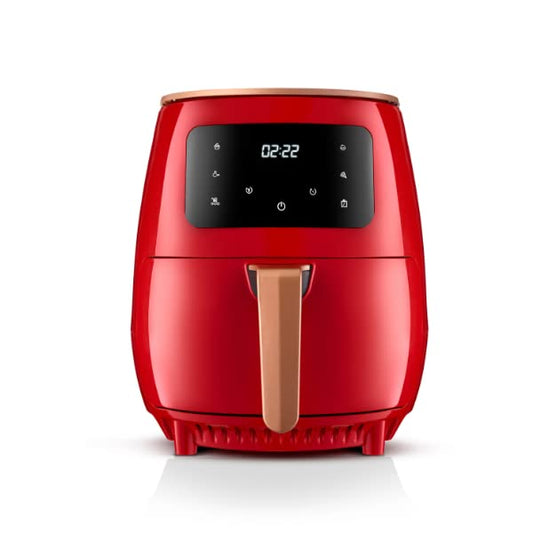 Feel Lagom Air Fryer Crunch - 4.5L capacity, 1400W, programmable timer, 4 modes, touchscreen, digital, red, Dual Chef