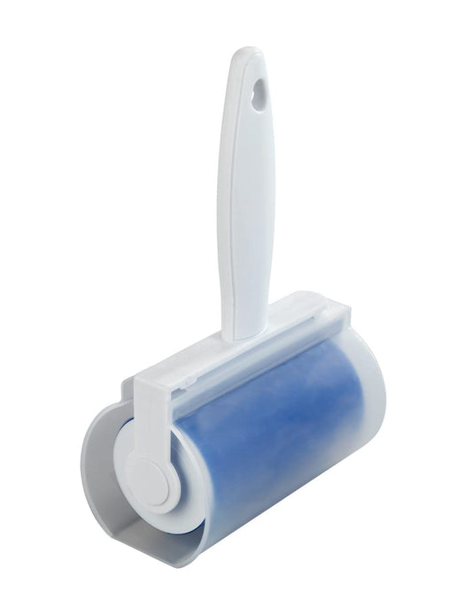 WENKO Pastāvīgā apģērbu ruļļa Easy ar apvalku - pūku ruļļi, mazgājami, polipropilēns, 6.5 x 19.5 x 6.5 cm, balts