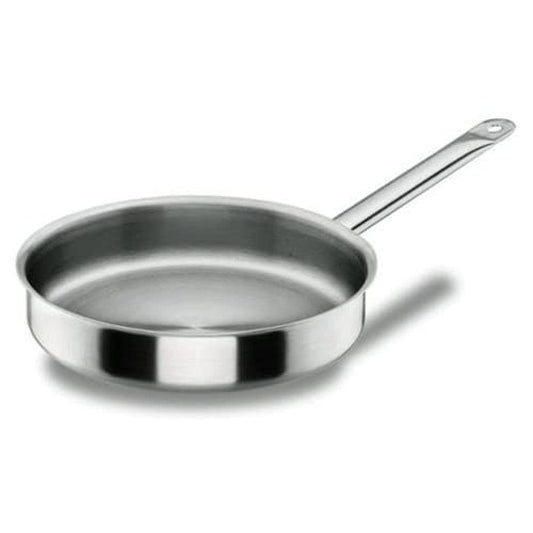 Lacor 50625 SAUTEX 24 Chef-INOX - 24 cm stainless steel sauté pan, durable and stylish silver finish.