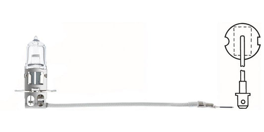 HELLA 8GH 002 090-253 Spuldze - H3 - Heavy Duty - 24V - 70W - pamatnes izpildījums: PK22S - kastē - daudzums: 1