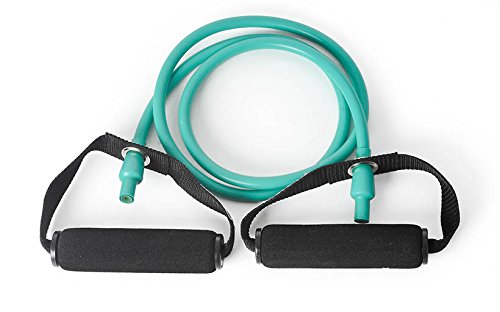 Fitness expanderis Dittmann Body-Tube Deluxe ar putuplasta rokturiem, zaļš, vidējs