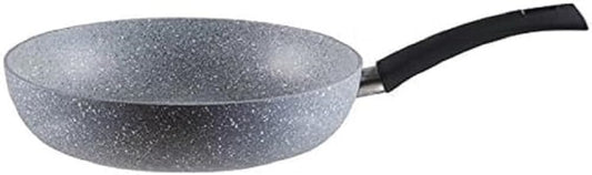 BEPER PE. 001 aluminum frying pan 24 cm, gray - durable, non-stick surface, lightweight design, ideal for everyday cooking.
