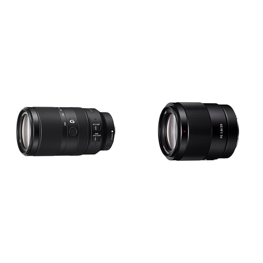 Sony E 70-350mm f/4.5-6.3 G OSS | APS-C, super tālummaiņas objektīvs (SEL70350G) un SEL-35F18F plaša leņķa objektīvs