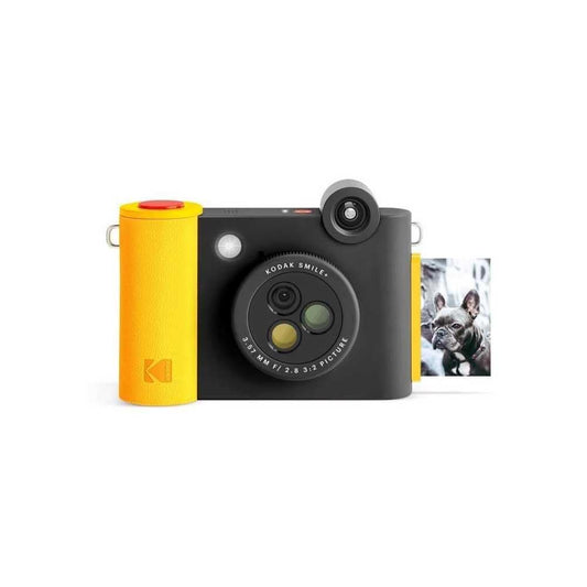 KODAK Smile+ 2-in-1 kamera un Bluetooth fotoprinteris - 10MP, rotējošais objektīvs, Zink 2x3” līmējamās fotogrāfijas