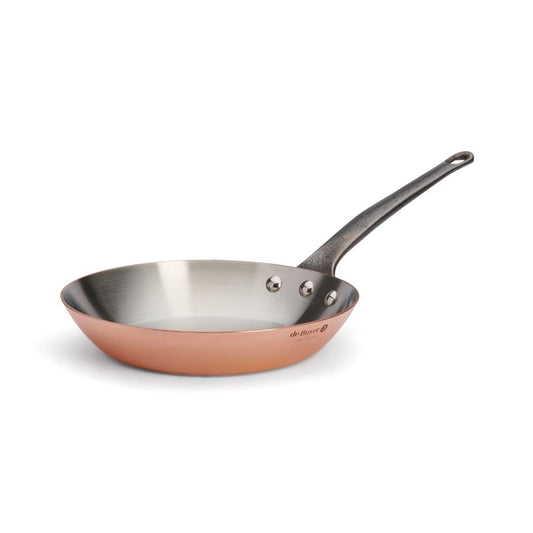 de Buyer vara INOCUIVRE panna - 24 cm, čuguna rokturi, vara brūna, ideāla cepšanai un sautēšanai