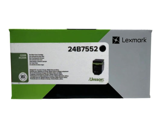 Lexmark toneris melns 20k c2335 xc2335 24b7552 - High-yield black toner cartridge for Lexmark printers, 20,000 pages.