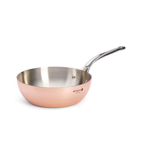 de Buyer koniskais sautēšanas katls PRIMA MATERA - 90% vara, 10% nerūsējošā tērauda, 24 cm, vara brūns