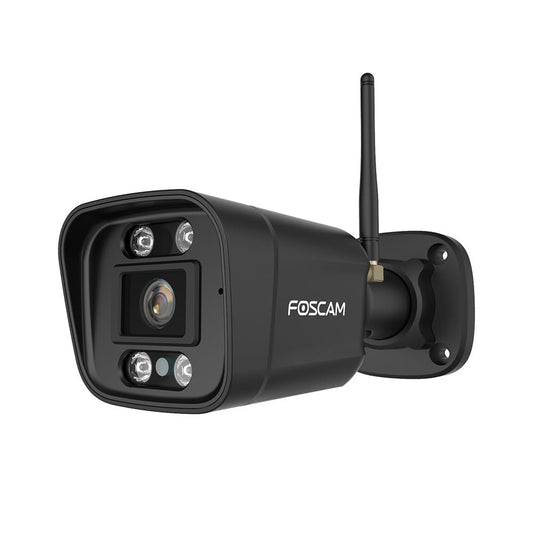 Foscam IP kamera V5P 5 MP ar divvirzienu audio, nakts gaismu un sirēnu iekļauts, melns