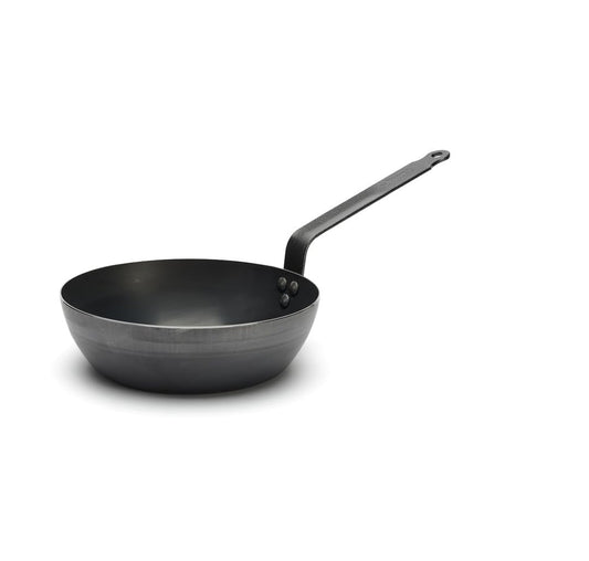 ĀRA Sauteuse Tole Bleu - 24 cm, Zila, non-stick, durable, ideal for sautéing and frying.
