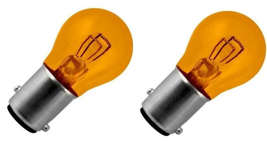 cyclingcolors 2x spuldze 12V 21/5W BAY15D oranža spuldze blinker automašīnai motociklam