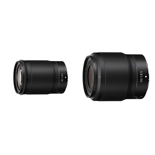 NIKKOR Z 85 mm 1:1,8 S & NIKKOR Z 50 mm 1:1,8 S objektīvs