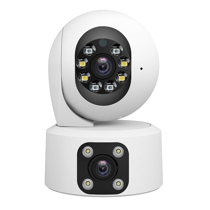 OBA SriHome drošības kamera PTZ divu objektīvu, nakts redzamība, Full HD audio, SD kartes atmiņa, IP66 ūdensizturīga, mājām/birojam
