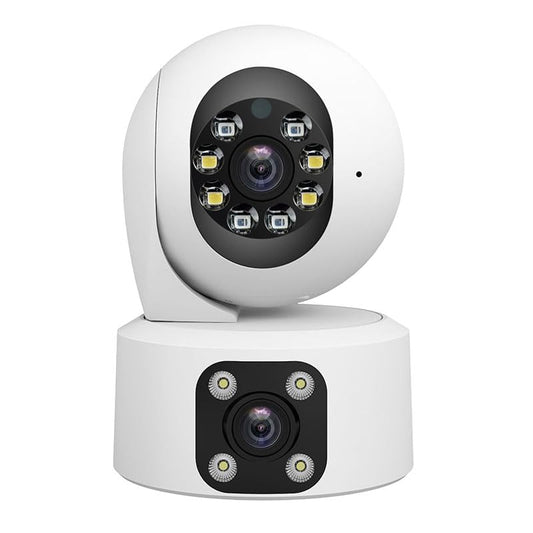 OBA SriHome drošības kamera PTZ divu objektīvu, nakts redzamība, Full HD audio, SD kartes atmiņa, IP66 ūdensizturīga, mājām/birojam