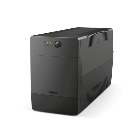 Trust Paxxon 1500 VA UPS - battery buffer, 4 wall sockets, surge protection, black.