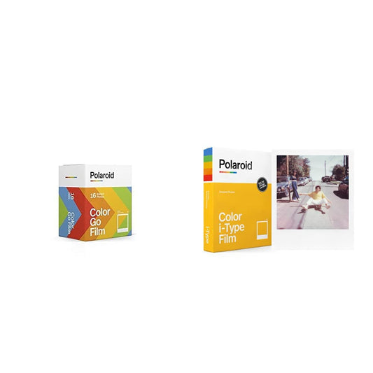 Polaroid Go tūlītējā filma - divpakas - 6017 un krāsu filma i-Type - 6000