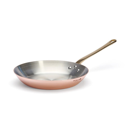 de Buyer vara INOCUIVRE pan - 28 cm, misiņa rokturi, ideāla cepšanai un sautēšanai, izturīga un efektīva.