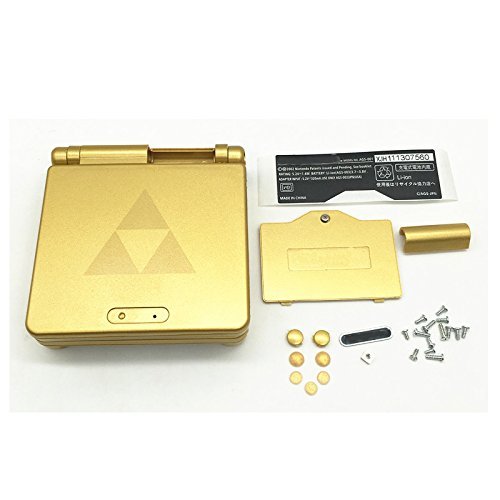 Gameboy Advance SP korpuss zelta krāsā ar instrumentiem GBA SP remontam