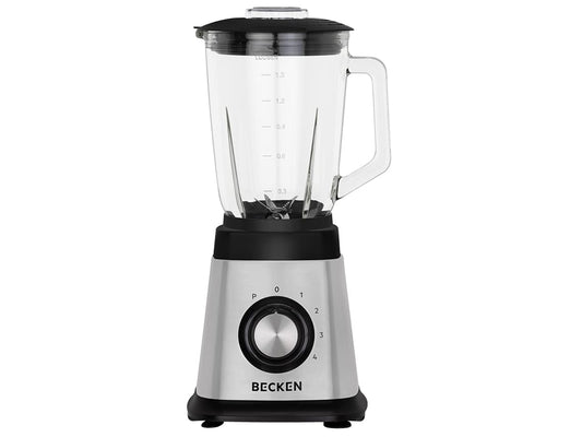 Stikla bļodas mikseris - 1,5 l, 1000 W, nerūsējošais tērauds, jaudīgs un stilīgs virtuves rīks.