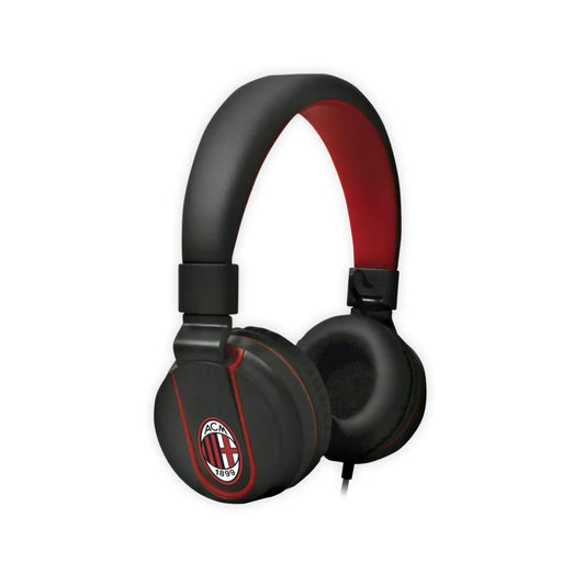 AC Milan Seven tm-ip952-mil headphones - Official red/black multimedia design with logo and high-quality sound.