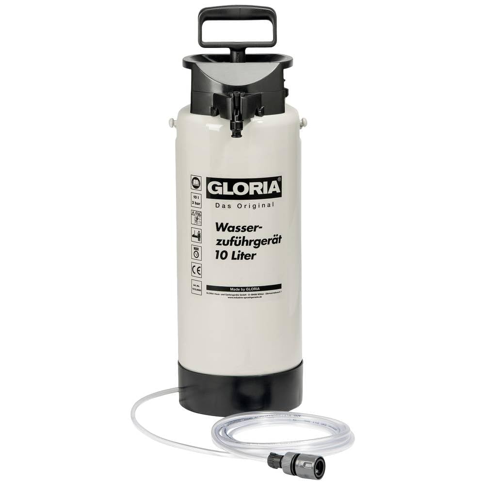 GLORIA ūdens padeves ierīce Typ 10 | 10 L plastmasas ūdens spiediena tvertne mobilai lietošanai