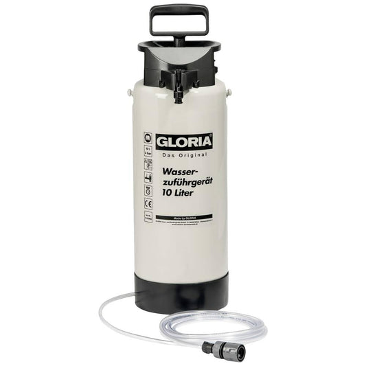 GLORIA ūdens padeves ierīce Typ 10 | 10 L plastmasas ūdens spiediena tvertne mobilai lietošanai