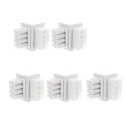 Erpmlyo 5 gab. ATX 8-polu leņķveida 90 grādu uz 8 pin spraudni - GPU stūres pastiprinātāja savienojums galddatoriem