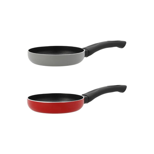 Quid Rico Mini panna - alumīnija, apdrukāta, 14 cm, sarkana, ideāla maziem ēdieniem un cepšanai.