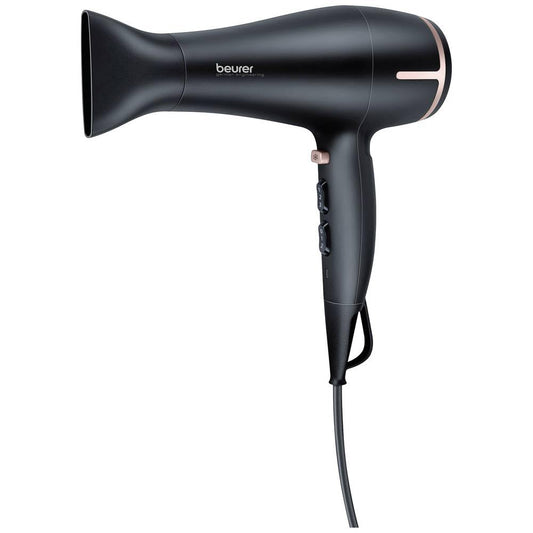 Beurer 591.32 HC 60 jonu matu fēns ar pieskāriena sensoru, 2000 vati, ar stila uzgali un apjoma difuzoru, 27, melns